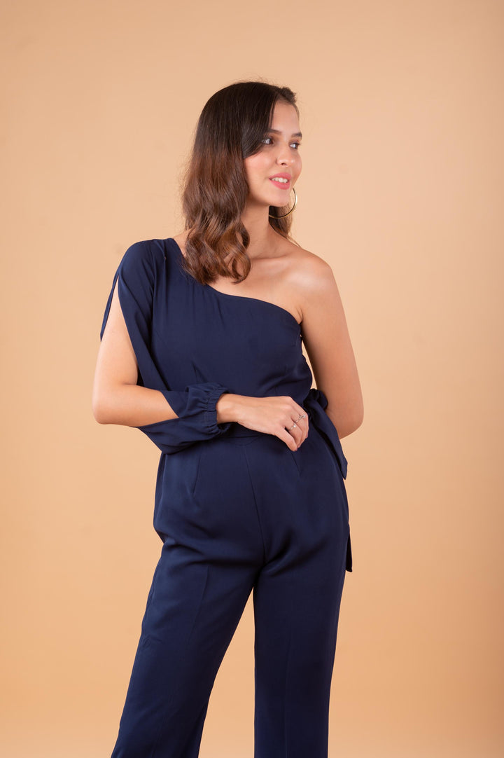 Meline Sleeve Slit Jumpsuit