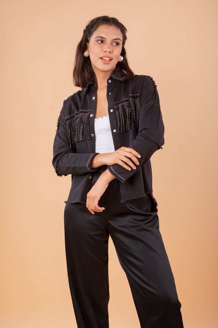 Missguided Fringe Jacket