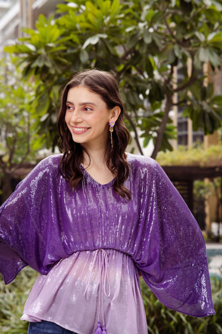 Shades Of Summer Kaftan (Violet)