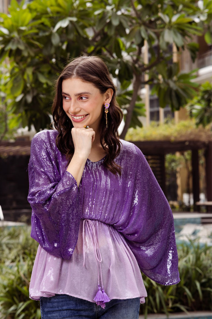 Shades Of Summer Kaftan (Violet)
