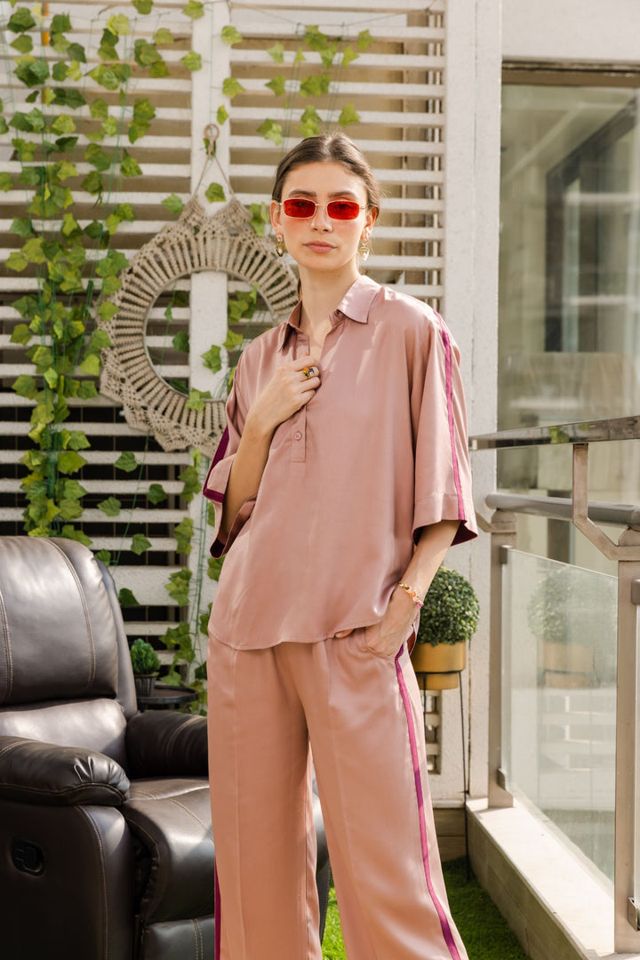 Nichole Loungewear Set (Rust Pink)