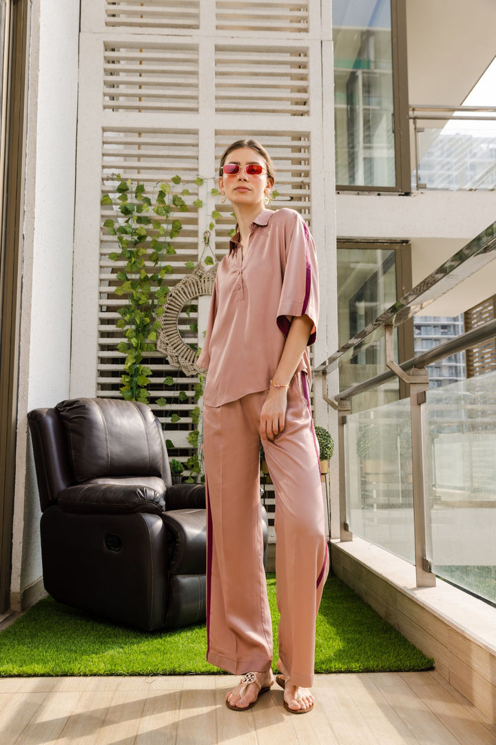 Nichole Loungewear Set (Rust Pink)