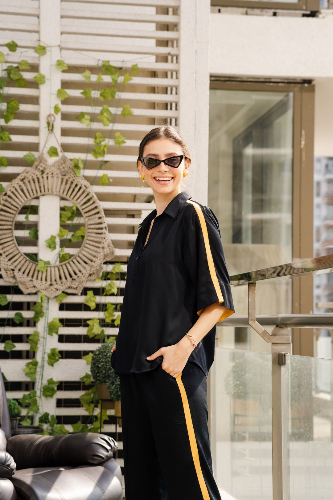 Nichole Loungewear Set (Black)