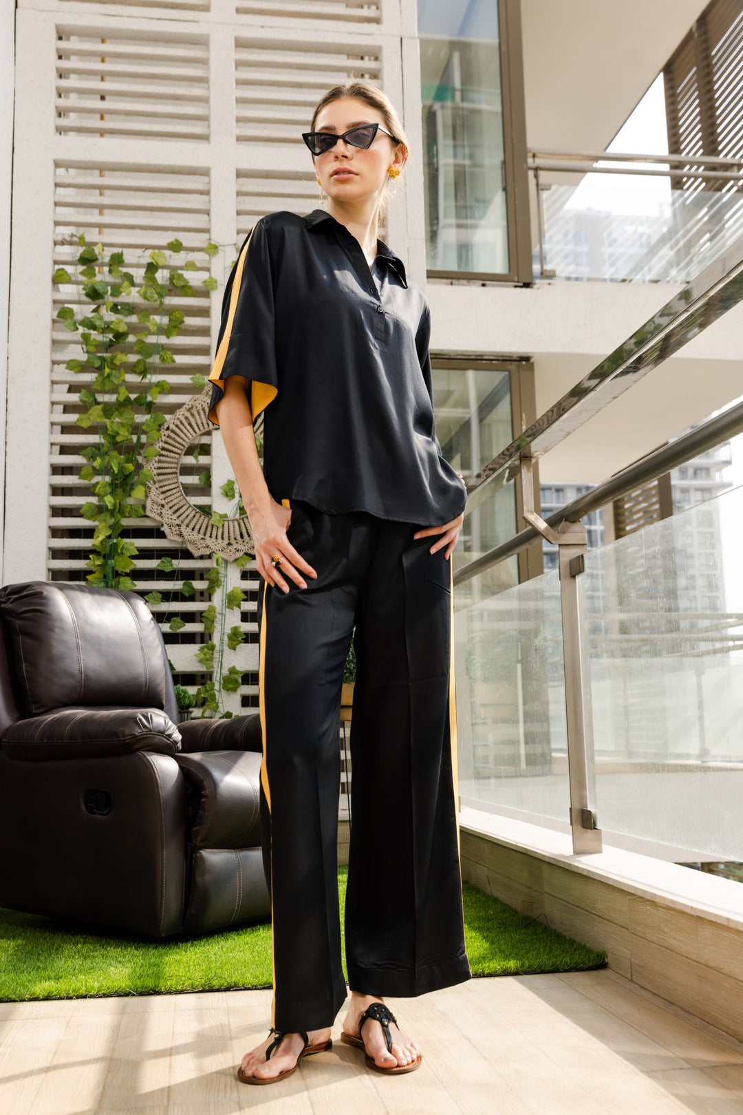 Nichole Loungewear Set (Black)