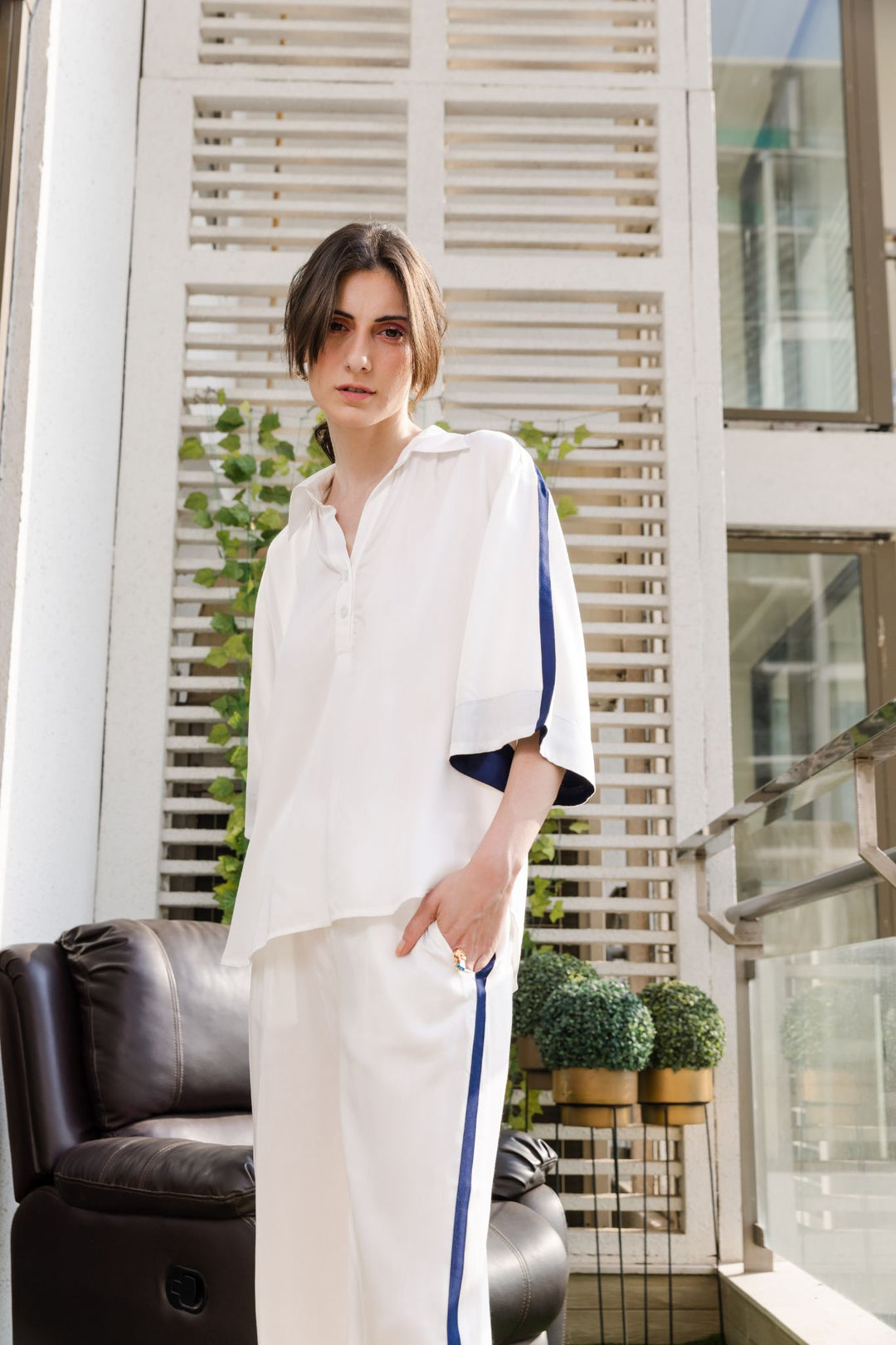 Nichole Loungewear Set (White)